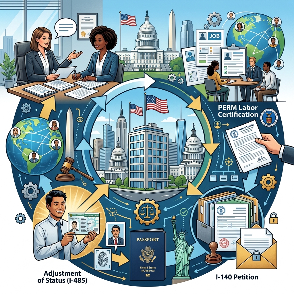 A practical, step‑by‑step roadmap for U.S. employers seeking to sponsor employees for employment‑based green cards through the PERM process and beyond.