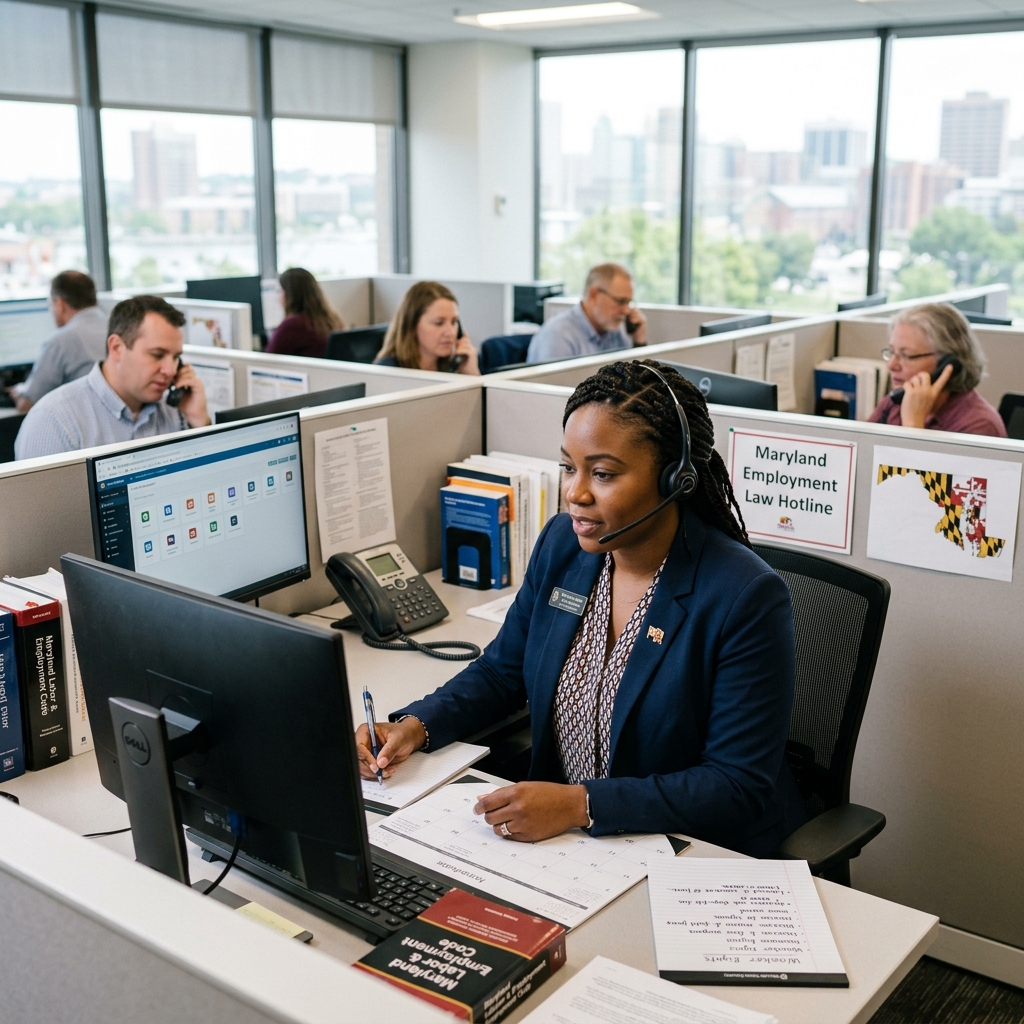 Learn how Maryland workers and employers can use free employment law hotlines to spot legal problems early, get guidance, and protect workplace rights.