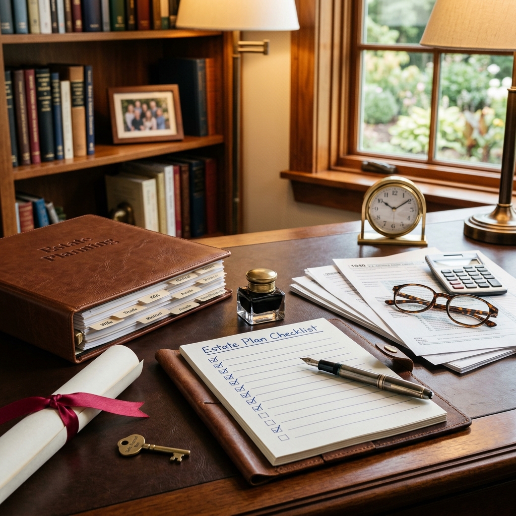 A practical, step‑by‑step estate planning checklist to organize documents, protect loved ones, and clearly record your wishes.