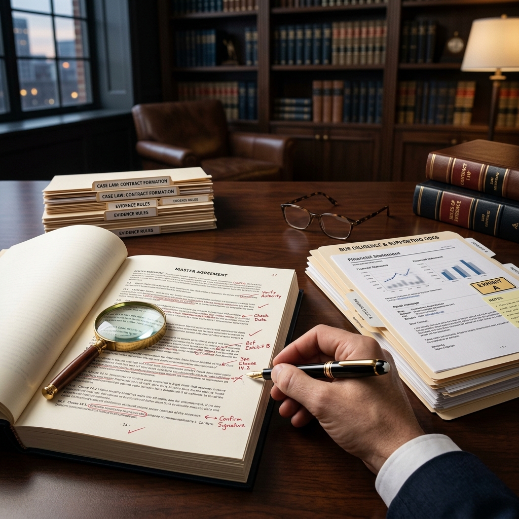 Learn which documents and proof to gather before drafting or reviewing a contract so you can prevent disputes and protect your legal rights.