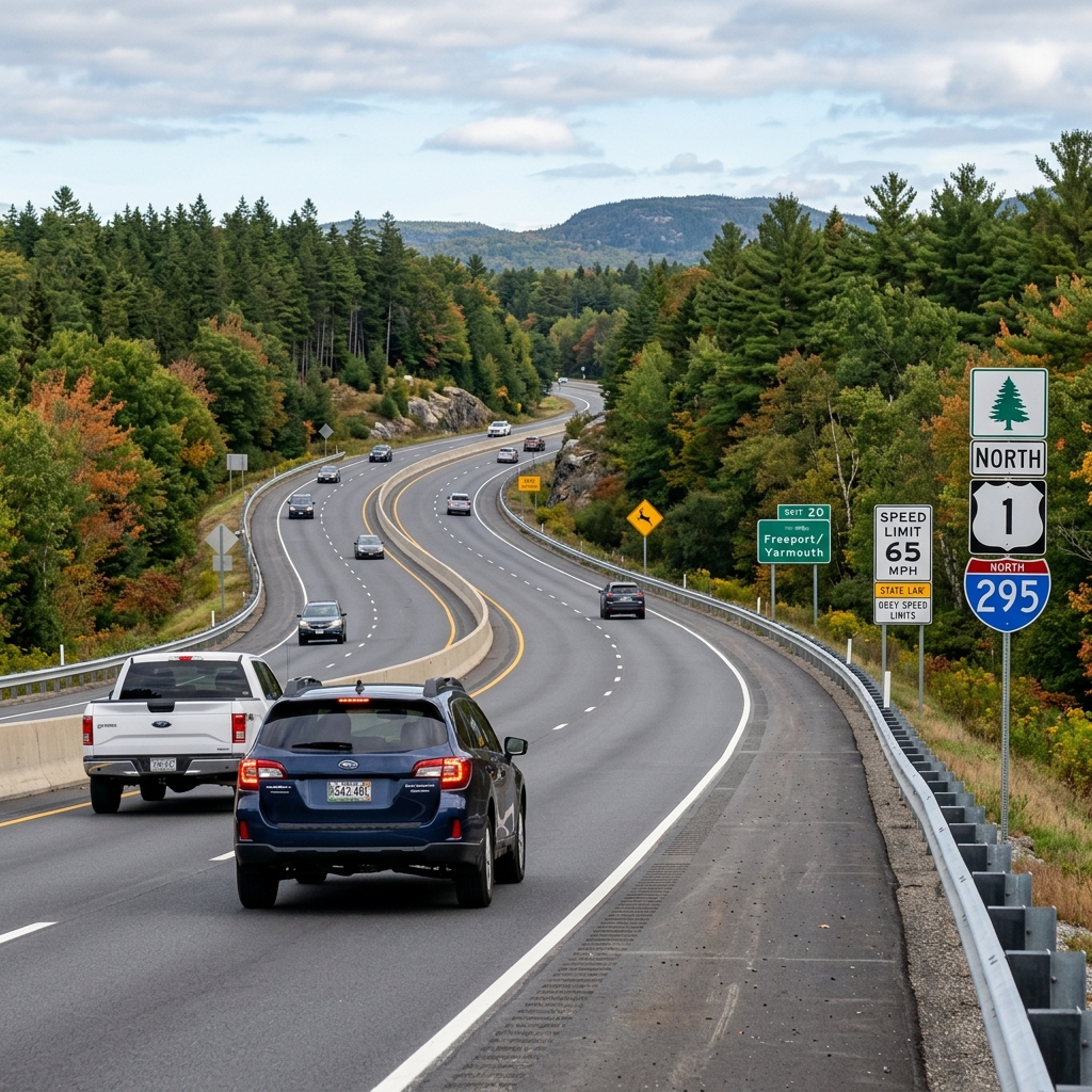 Understand Maine’s key traffic rules, speed limits, licensing, and penalties before you drive its scenic roads.
