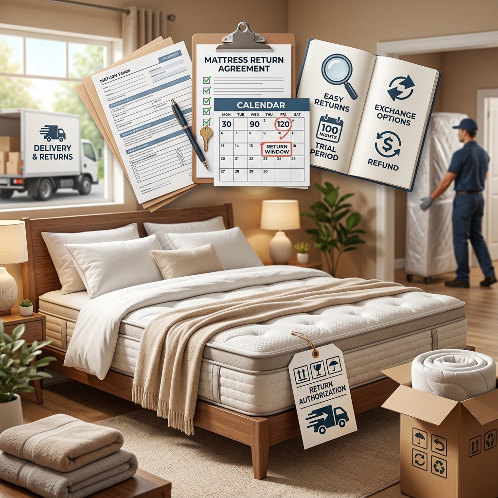 Learn how mattress return rules, trial periods, and refund terms work so you can buy confidently and avoid costly surprises.
