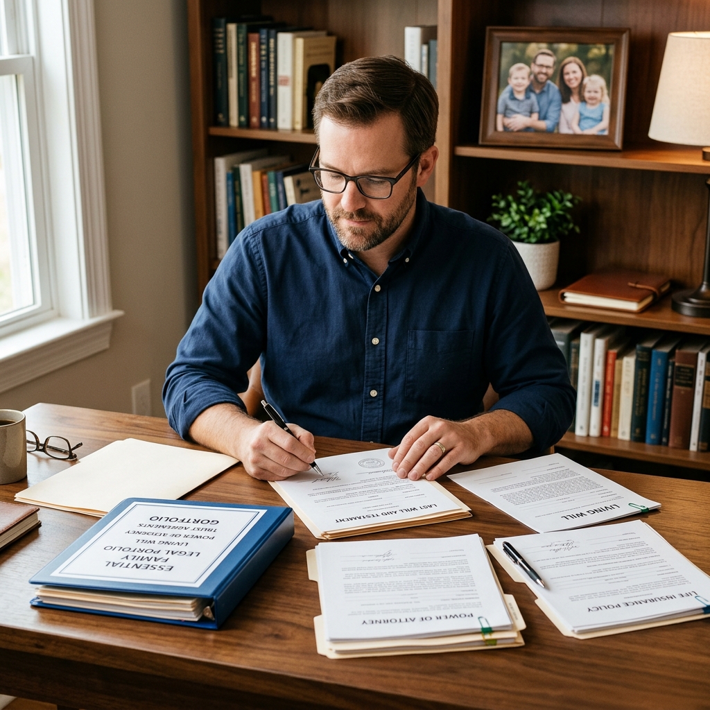 A practical, plain-language guide to the must‑have legal documents dads need to protect their kids, partner, and financial legacy.