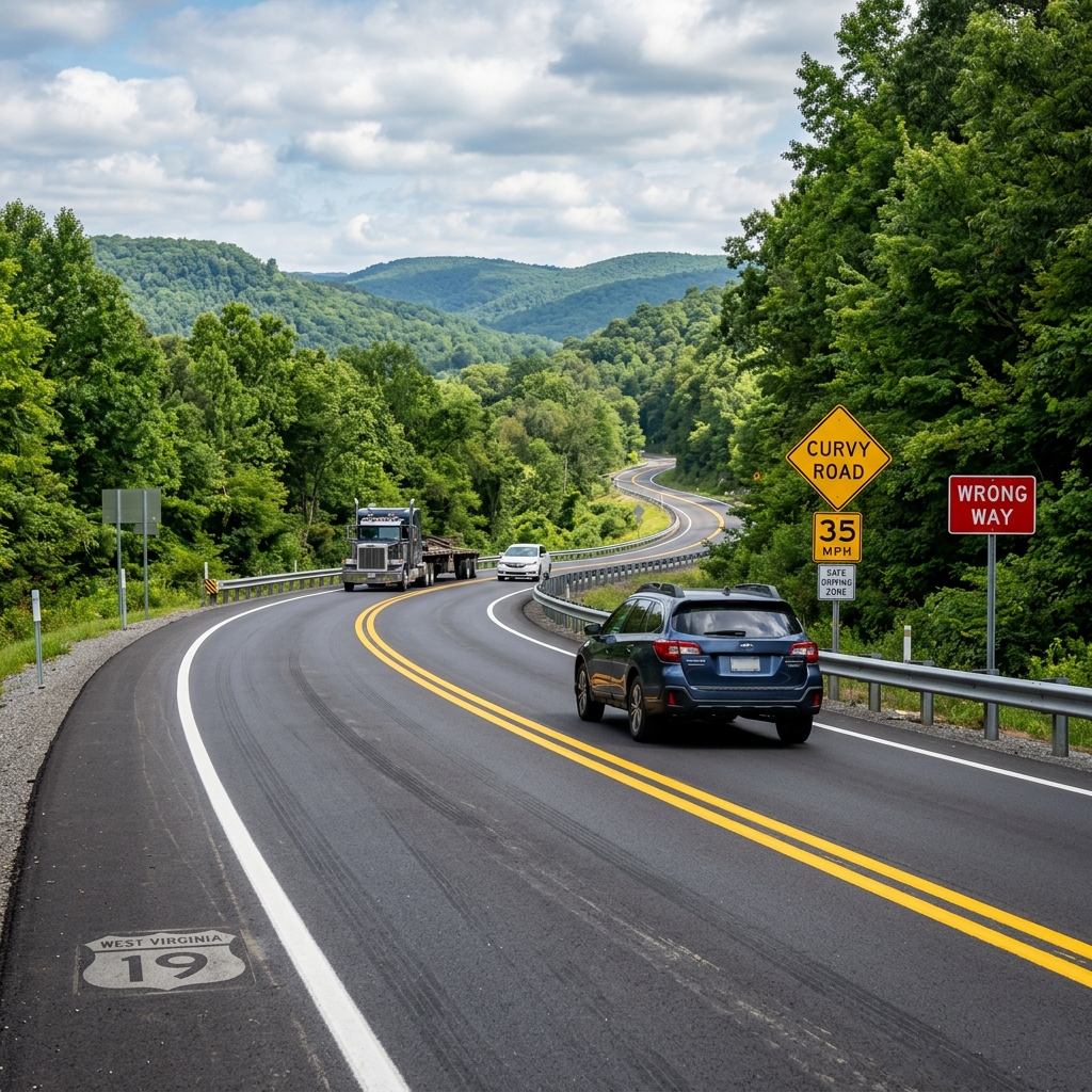 Understand speed limits, seat belt rules, DUI standards, and right-of-way laws to stay safe and legal on West Virginia roads.