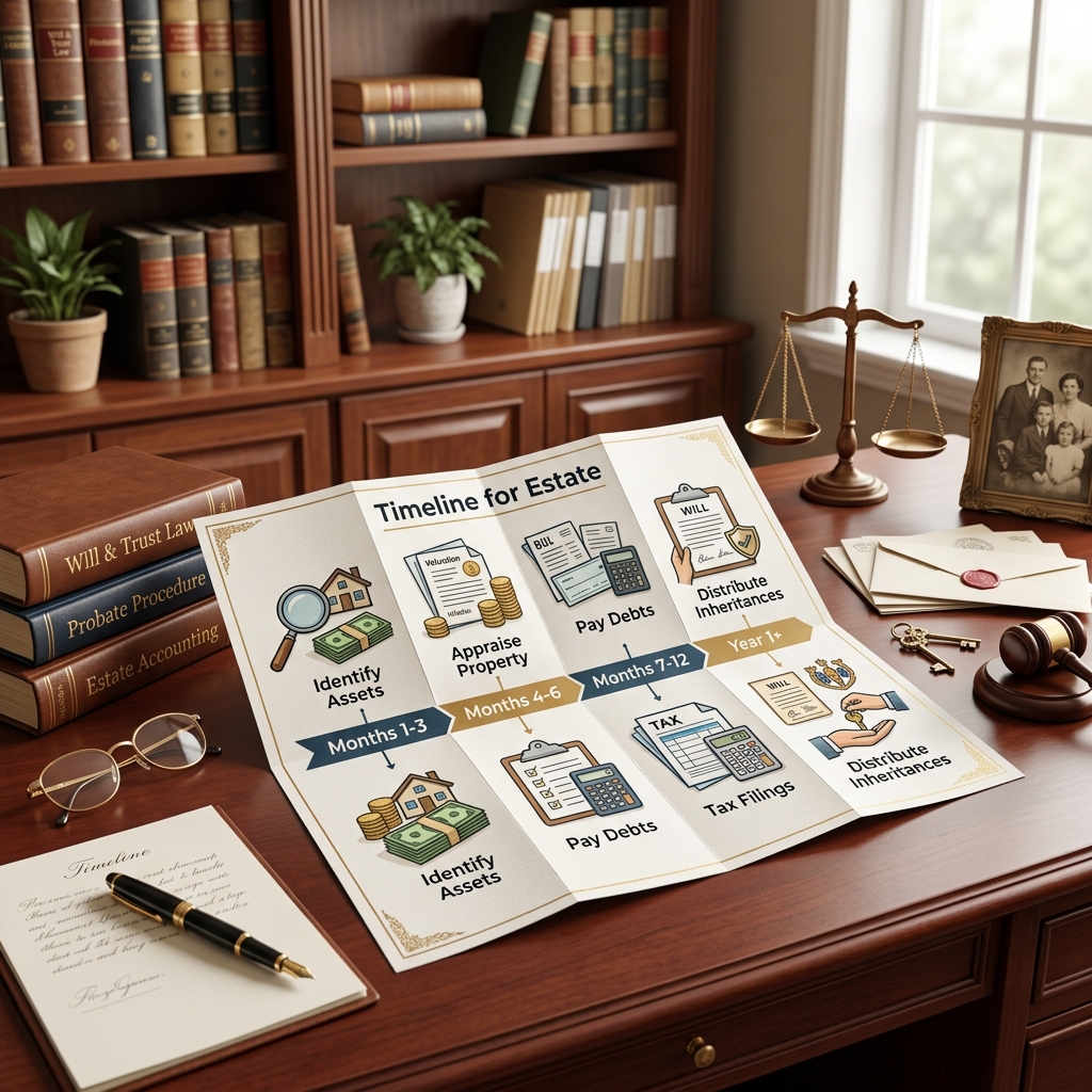 Learn how estates are settled step by step, who is responsible, key deadlines, and what beneficiaries can expect from the probate and administration process.