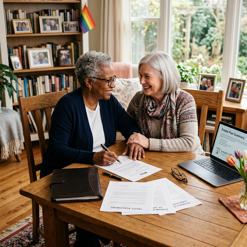 Practical legal tools to help LGBTQ+ older adults protect their relationships, finances, health care choices, and end-of-life wishes.