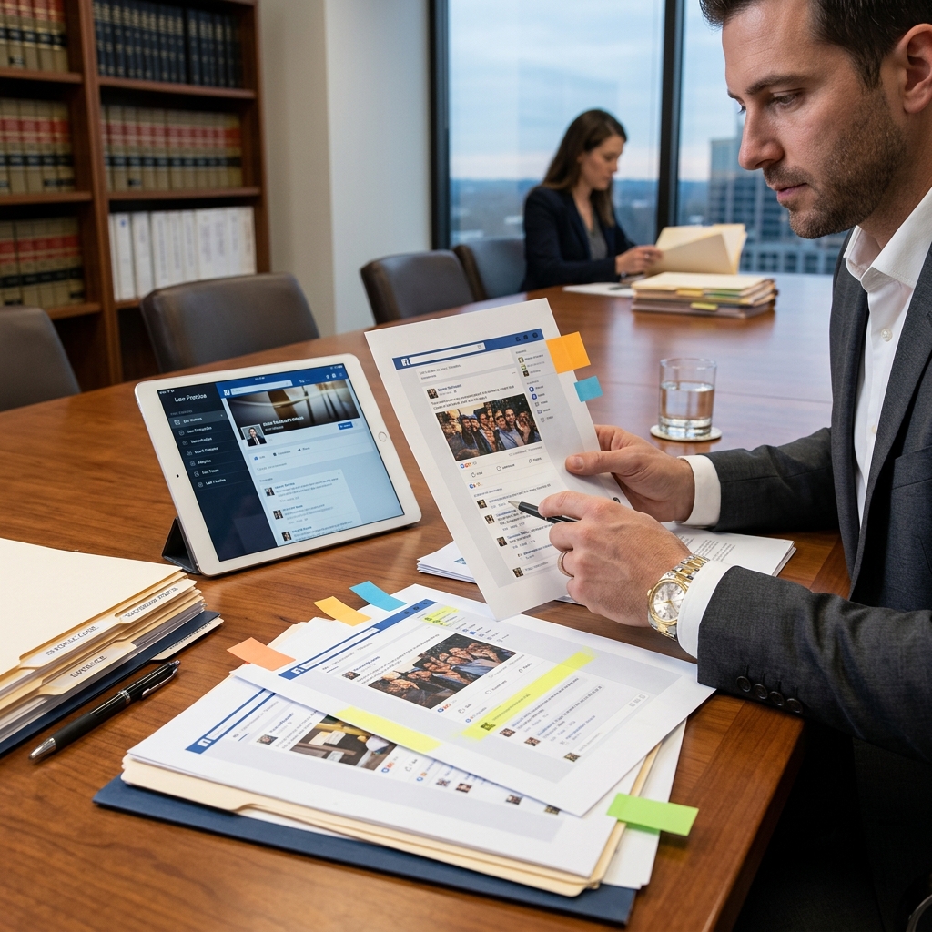 How Facebook posts, messages and photos can become powerful evidence in divorce litigation and custody disputes.