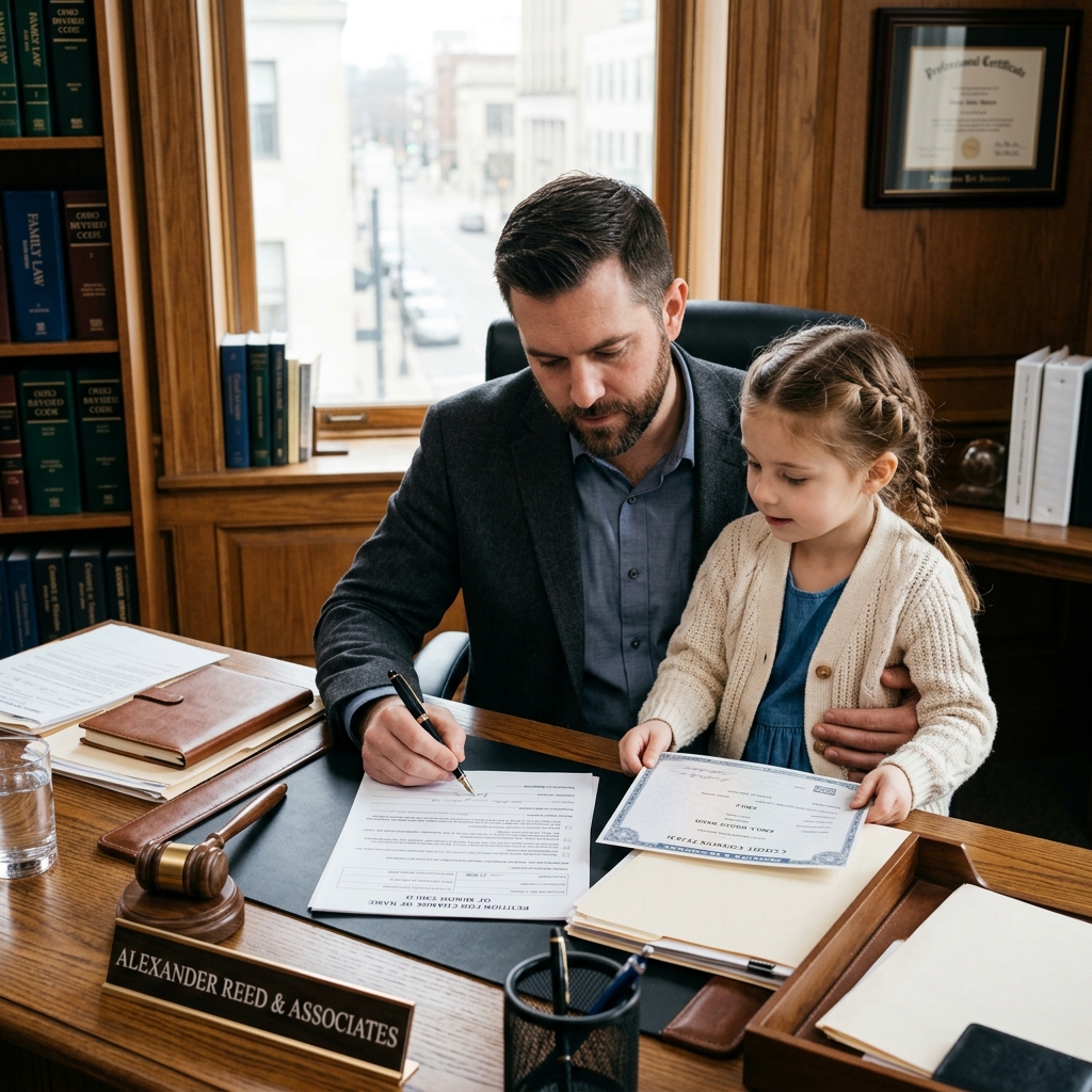Understanding when, how, and under what conditions a father can seek a legal name change for a child in the United States.