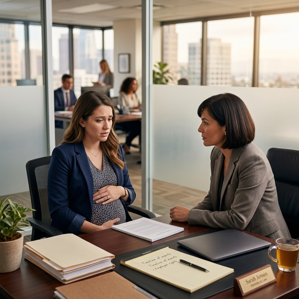 Understand your rights, document the firing, and take the next legal steps after pregnancy-related job loss in California.