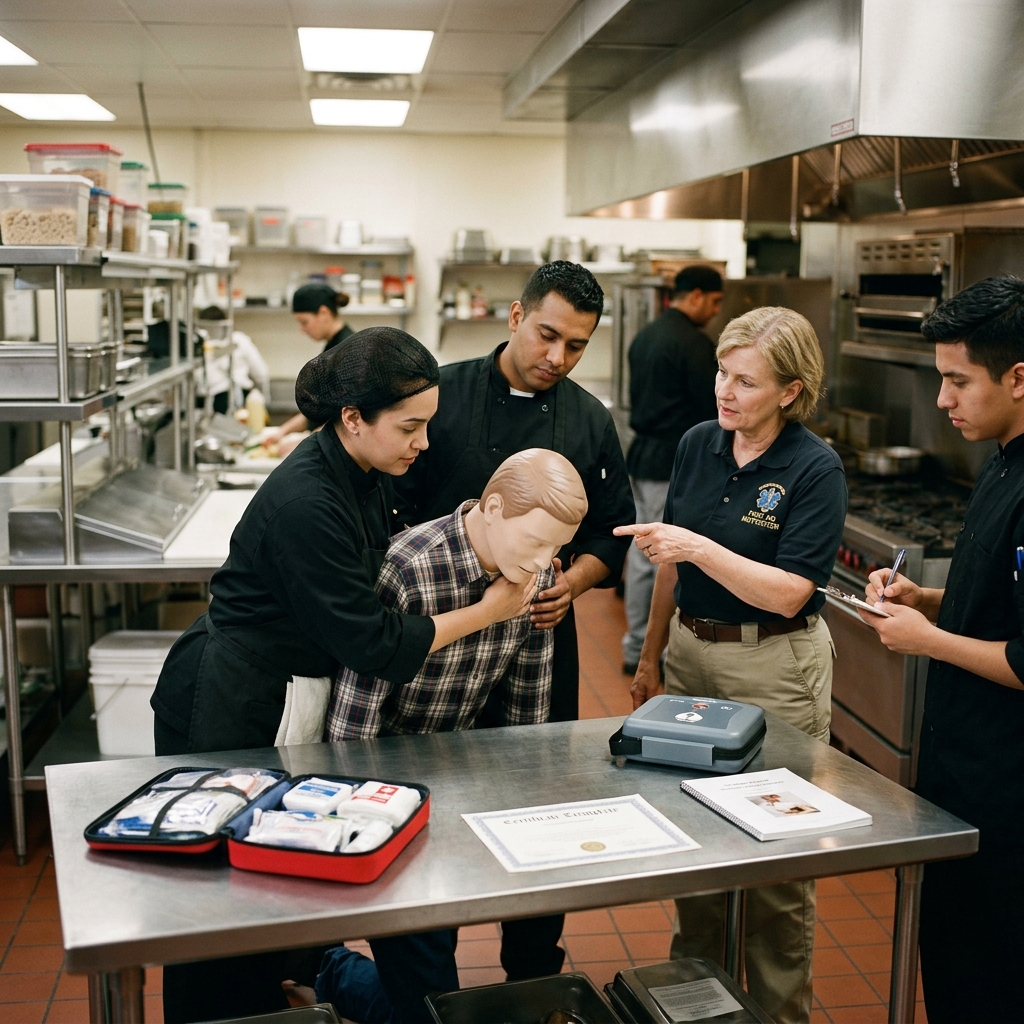 Understand when restaurants must train staff in first aid, what laws apply, and how smart planning protects both employees and customers.