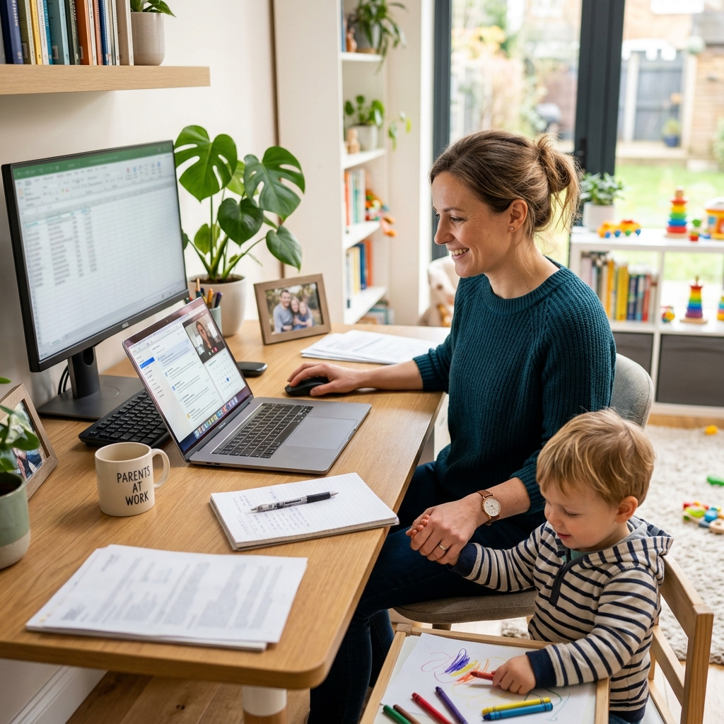 How flexible schedules can help parents balance caregiving and career demands.