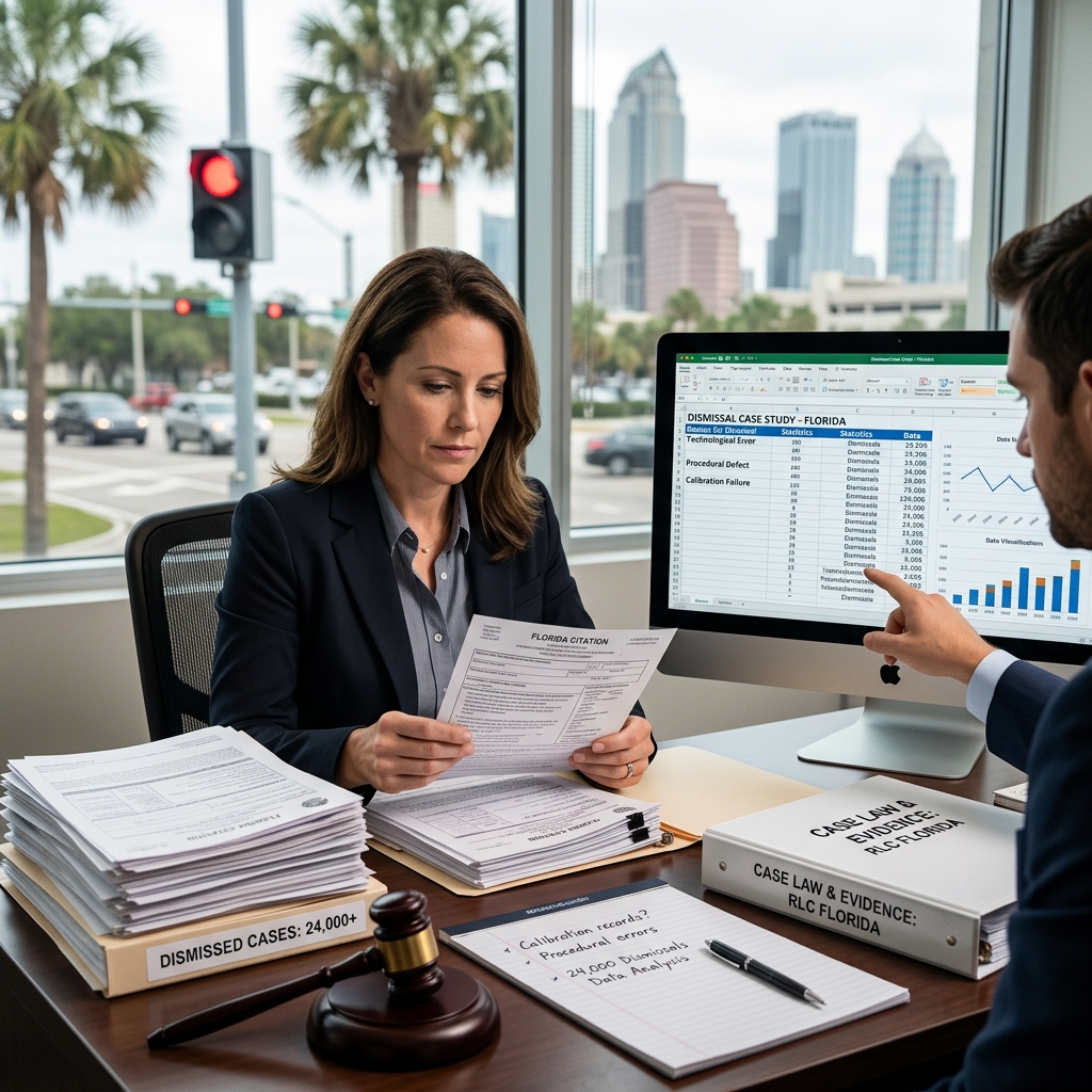 How a Broward County ruling tossing 24,000 red-light camera tickets reshapes defenses, due process arguments, and driver strategies in Florida.