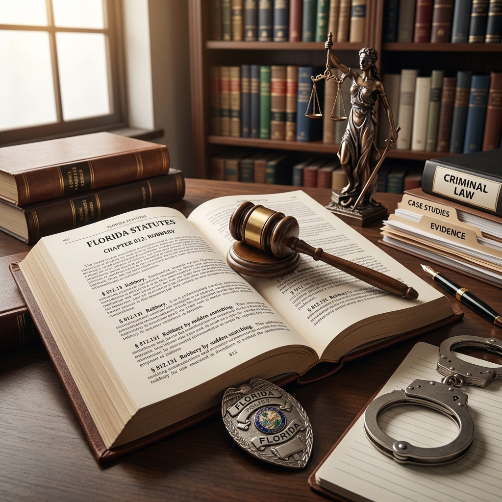 Robbery In Florida: Penalties, Defenses, Key Facts Explained Understand how Florida defines robbery, the penalties involved, and the defenses that may apply in court.