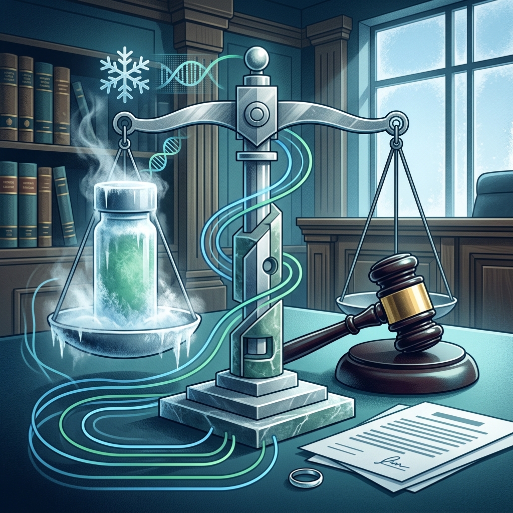 A clear guide to how courts handle frozen embryos when marriage ends and intentions collide.
