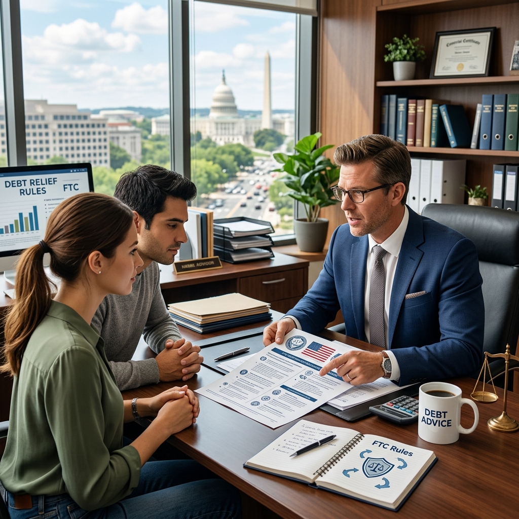 A practical guide to the FTC rules that reshaped debt relief marketing, fees, and consumer protections.