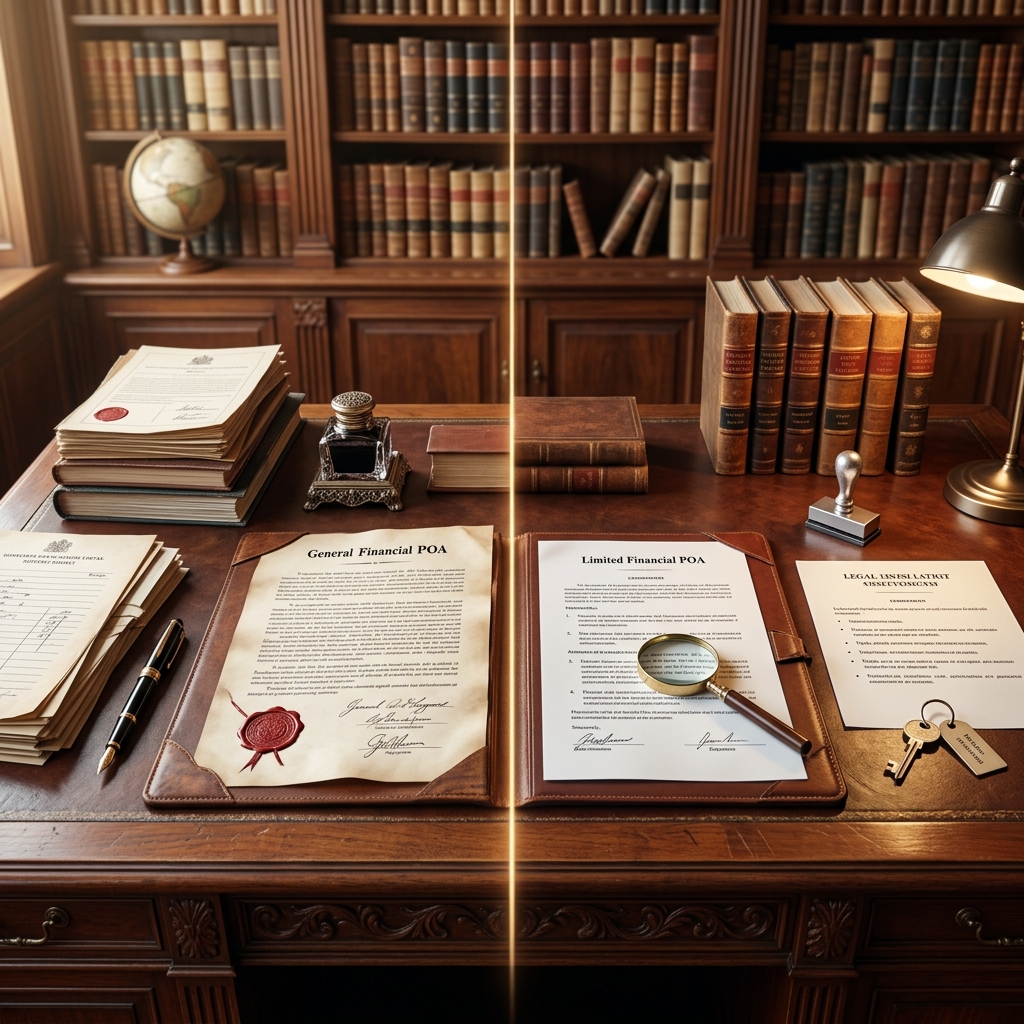 Understand how broad and narrow financial authority work, and choose the right power of attorney for your needs.
