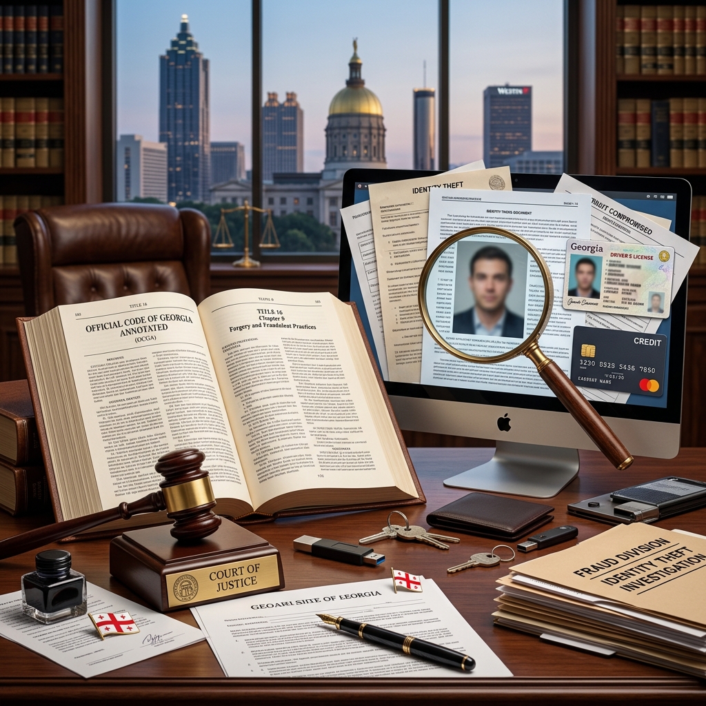A practical guide to Georgia’s identity theft and identity fraud statutes, penalties, and victim protections for residents and consumers.