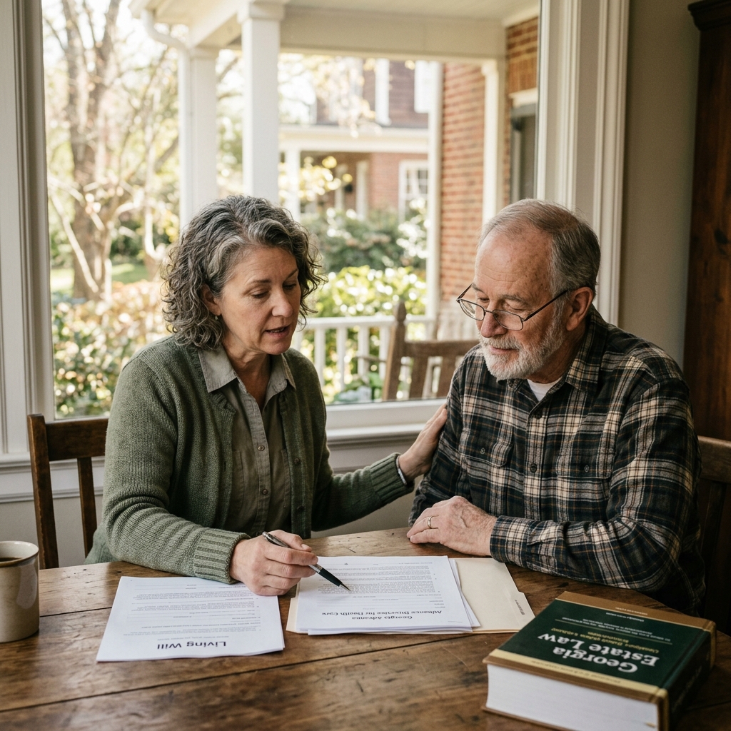Understand how Georgia handles living wills, advance directives, and health care planning.