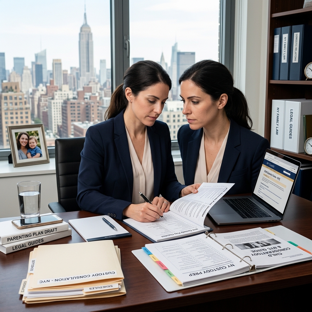 A practical, parent‑focused guide to organizing your facts, documents, and expectations before meeting a New York child custody lawyer.