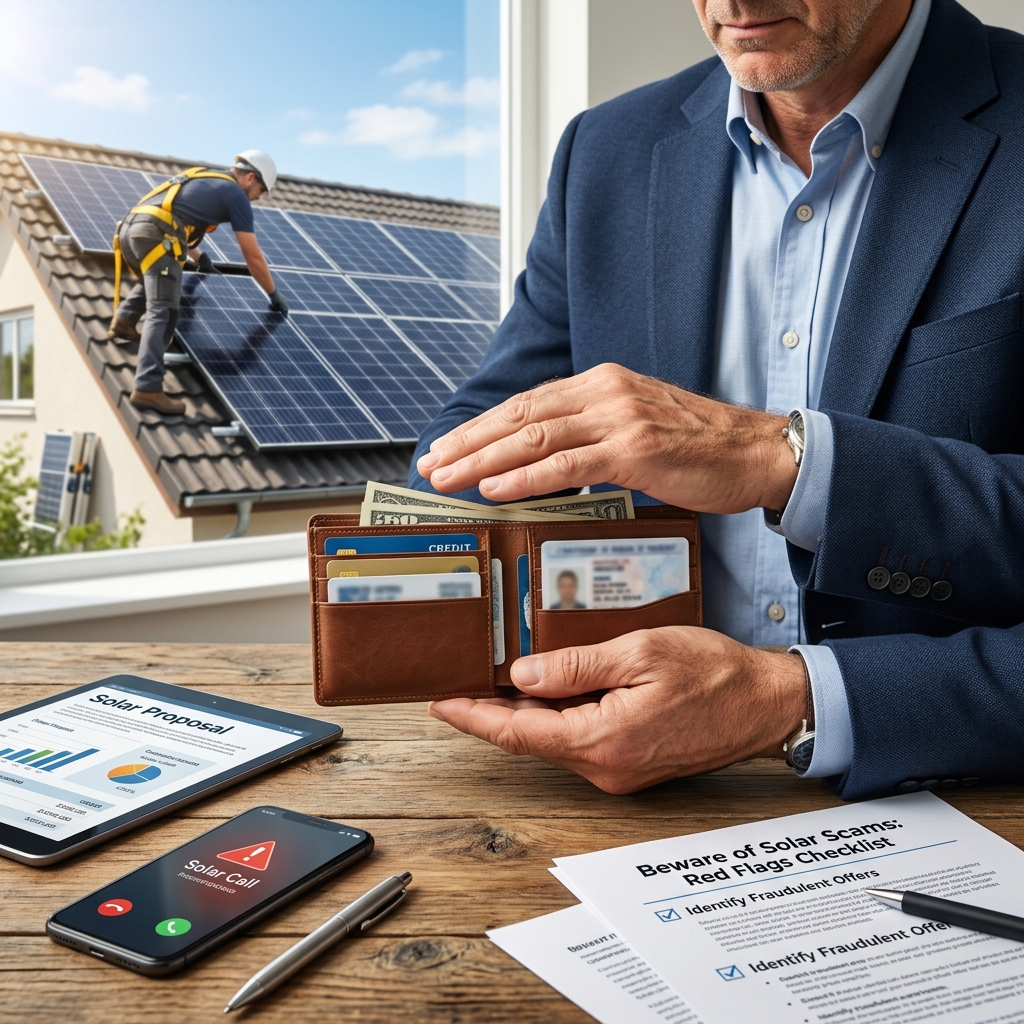 Learn how to spot deceptive solar offers, verify incentives, and choose a trustworthy installer before you sign a long-term contract.