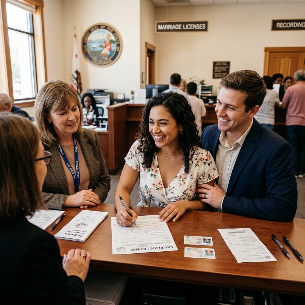 Learn who can marry, how to apply, and what to expect before and after obtaining your California marriage license.
