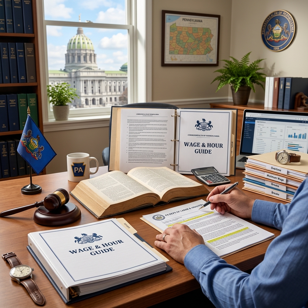 Understand minimum wage, overtime, pay frequency, and worker protections under Pennsylvania wage and hour laws for employees and employers.