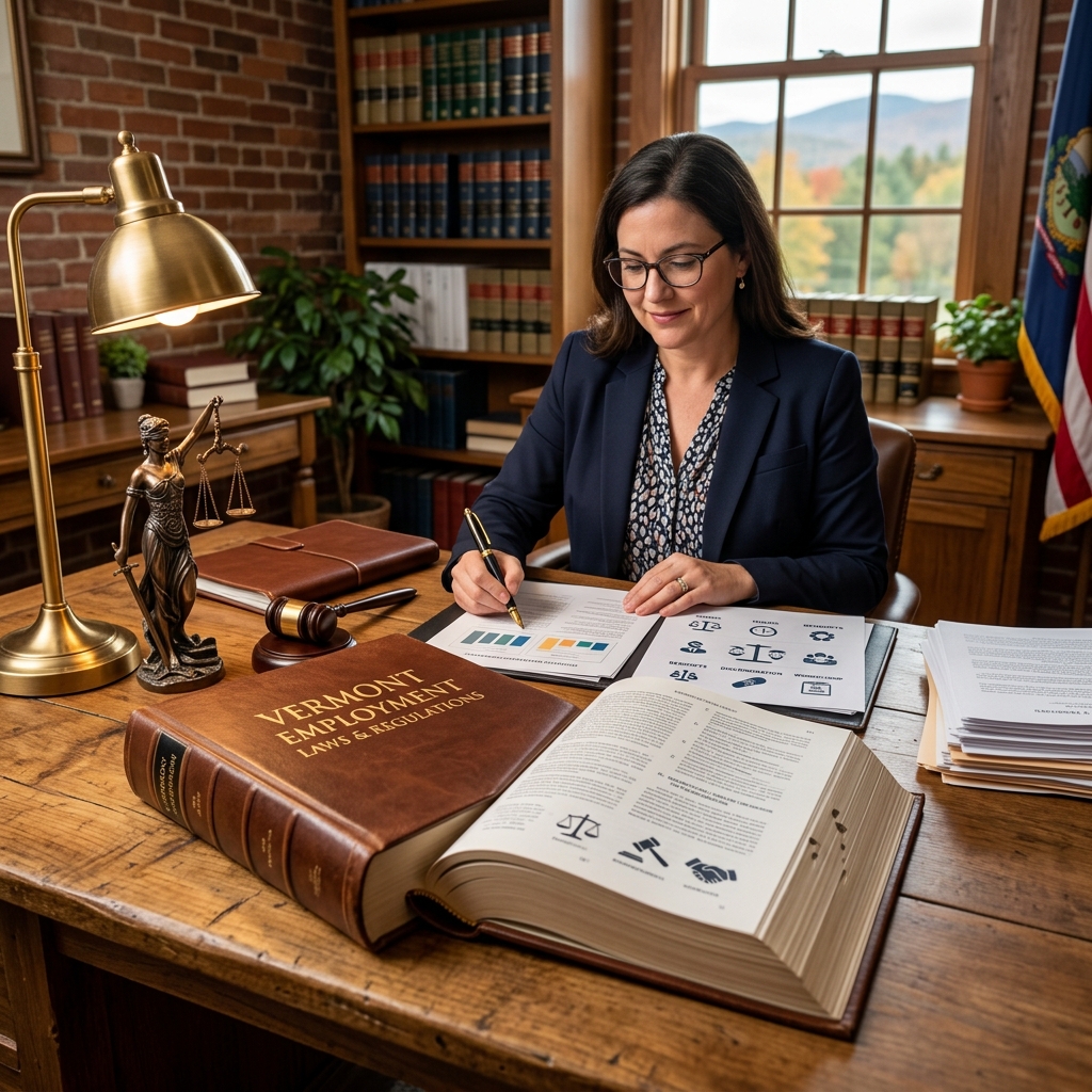 A practical, plain‑language overview of key Vermont employment rules on wages, leave, discrimination, hiring transparency and worker protections.