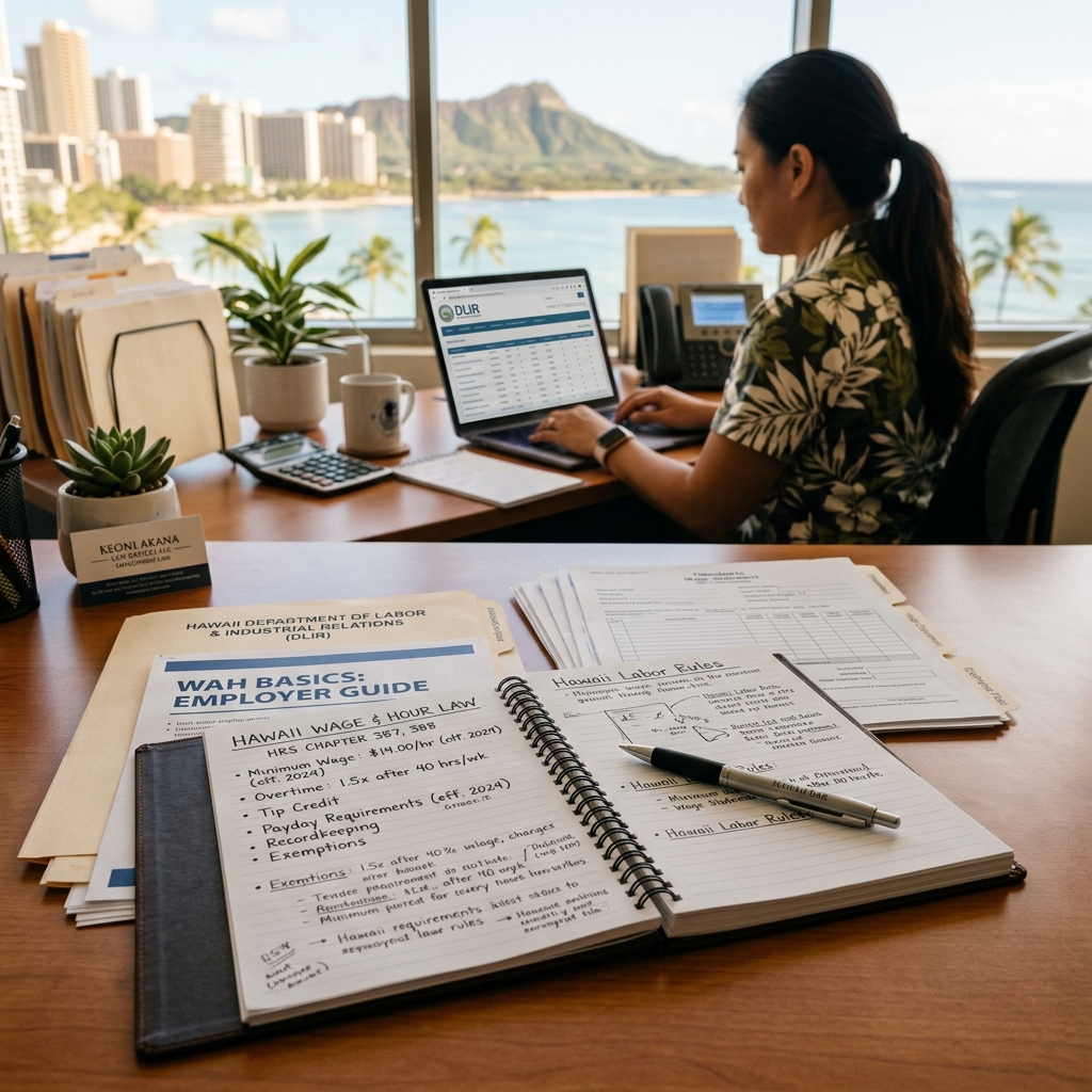 Hawaii Wage And Hour Laws: Employer Guide To Pay, Overtime Now A practical guide to pay rules, overtime, breaks, and worker protections in Hawaii.