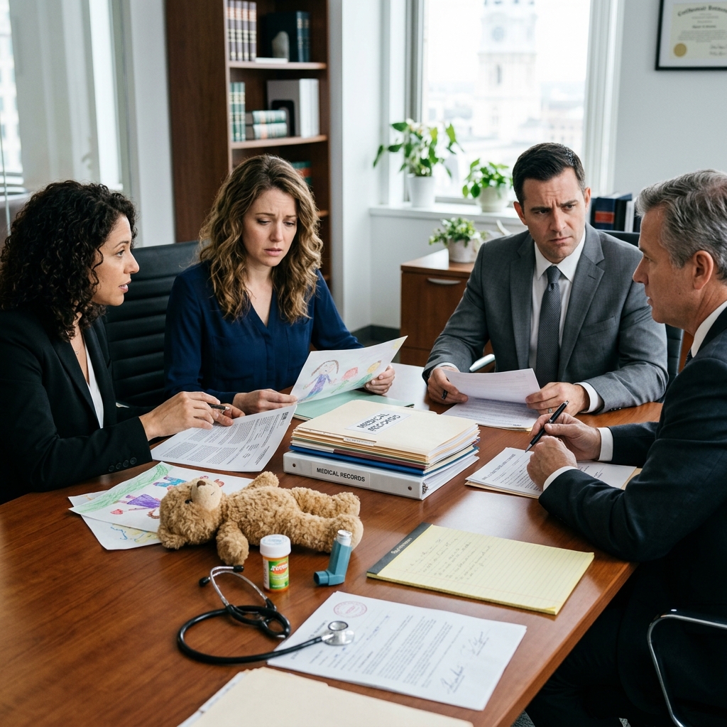 How courts weigh parental and child health when deciding custody, parenting time, and long-term care needs.