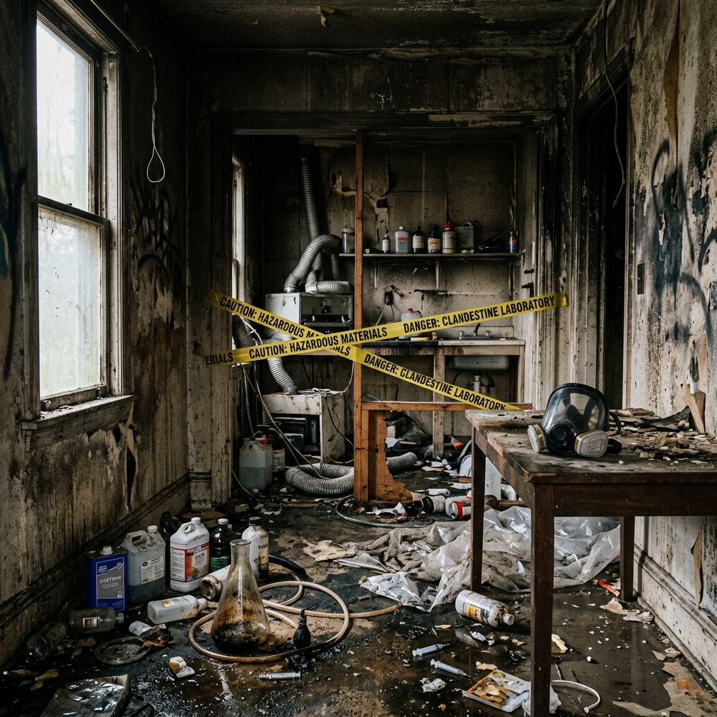 Why testing, disclosure, and professional cleanup of suspected former meth lab properties are critical for buyers, sellers, and communities.
