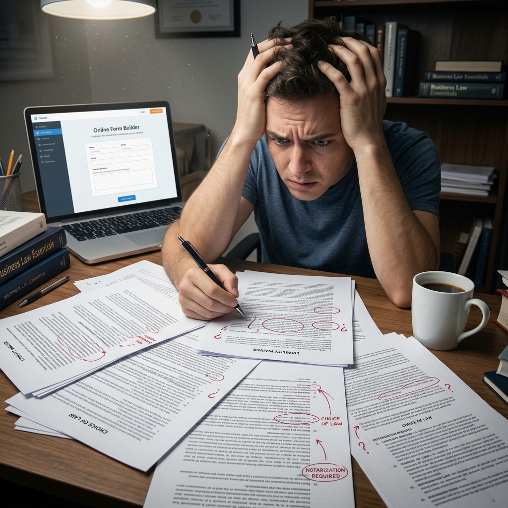Online legal templates look fast and cheap, but unseen gaps, state laws, and enforcement issues can quietly put your business at risk.