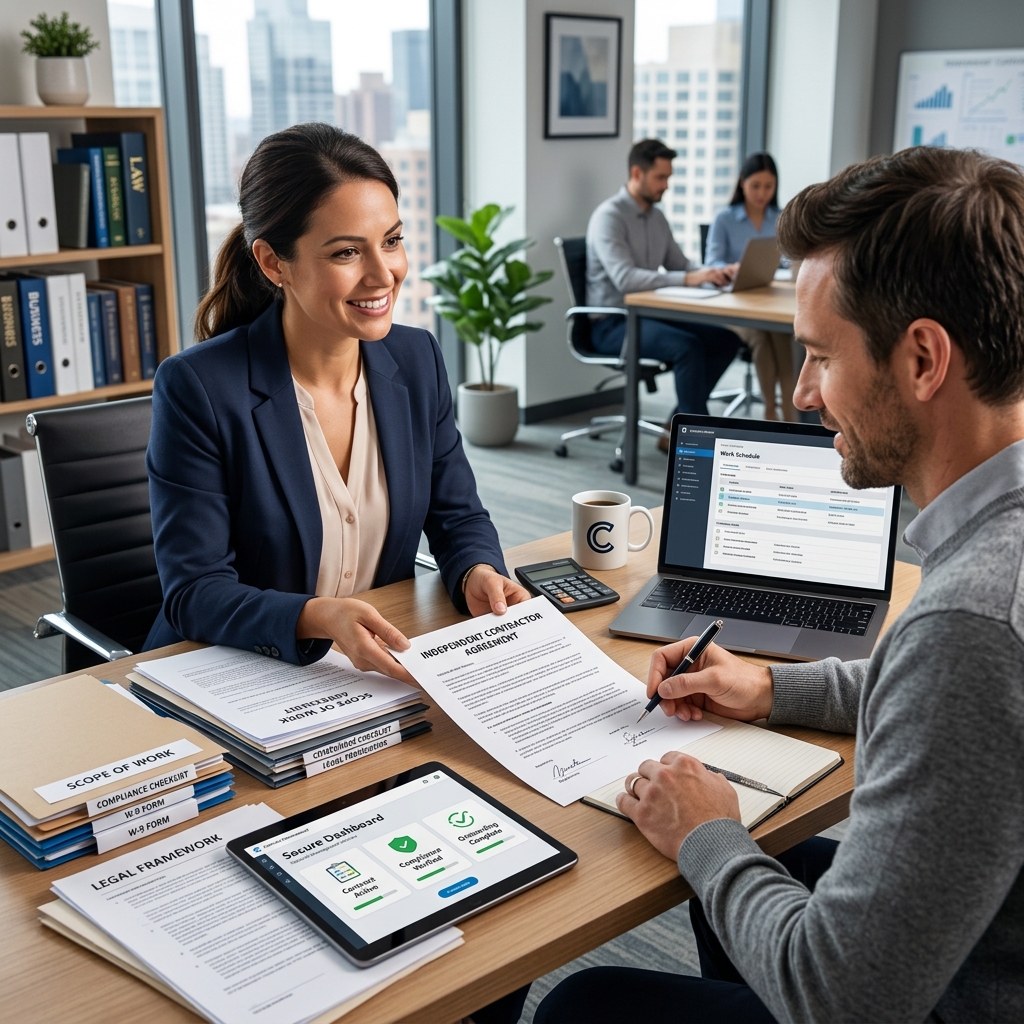 A practical legal guide for small businesses on classifying, hiring, and managing independent contractors while avoiding costly misclassification claims.