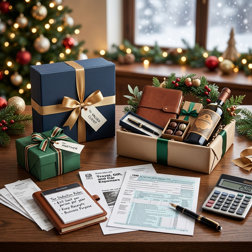 Understand how much of your holiday gifts to customers and employees you can deduct, and how to structure gifts to stay on the right side of IRS rules.