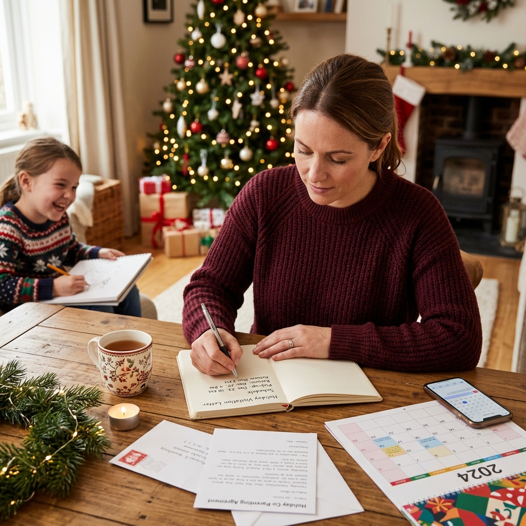 Holiday Child Visitation Letters: Guide for Co‑Parents Learn how to use clear, respectful holiday visitation letters to set expectations, reduce conflict, and protect your child’s best interests.