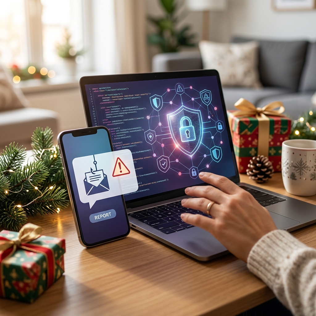Learn how cybercriminals target shoppers, travelers and donors during the holidays—and practical steps to protect yourself.