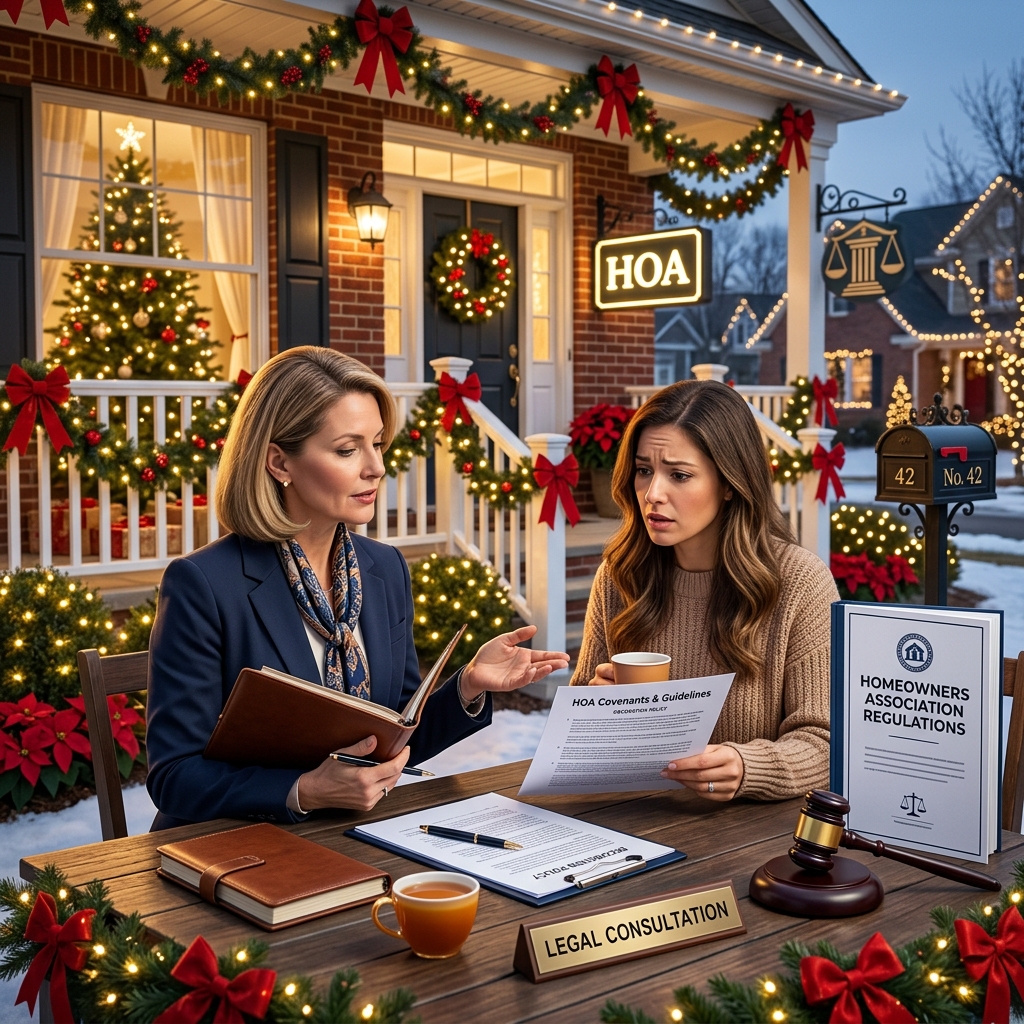 How far can your homeowners association go in regulating Christmas and other holiday displays, and when do those rules cross legal lines?