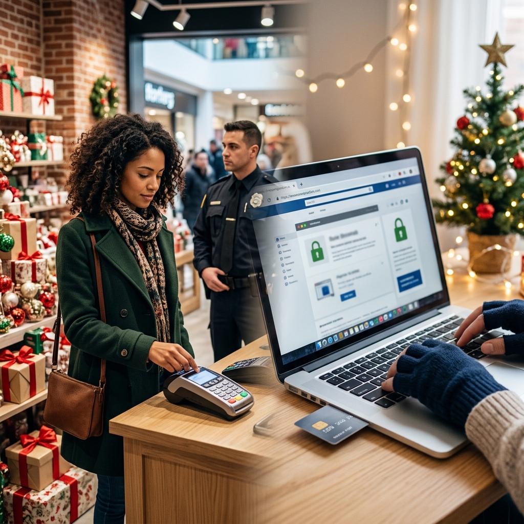 Practical strategies to keep your personal and financial data safe from holiday identity thieves while you shop online and in stores.