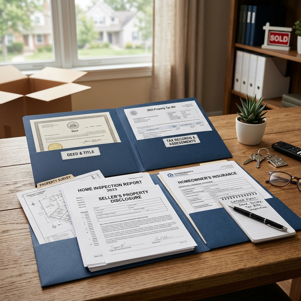 A practical guide to the documents that keep a home sale organized, accurate, and ready for closing.