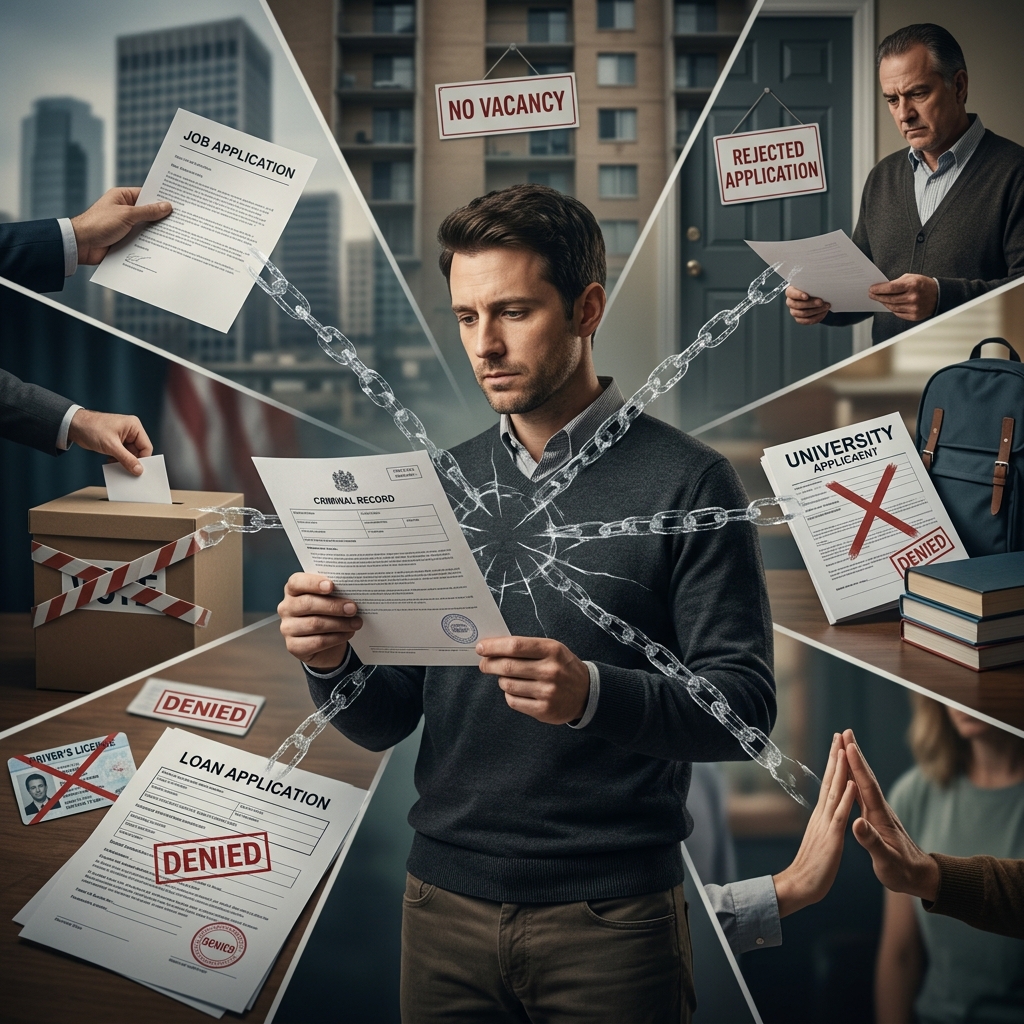 Understand the real-world effects of a criminal record on work, housing, and opportunities.
