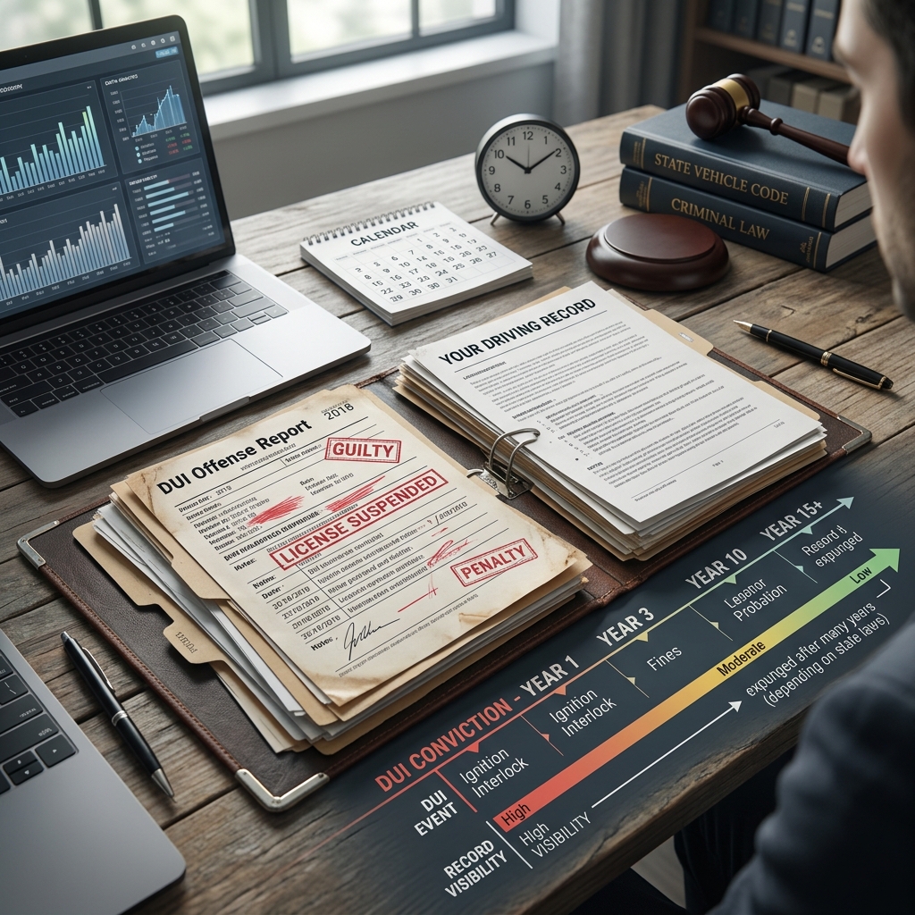 Understand how long a DUI can affect your driving history, criminal record, insurance, and future opportunities across different states.