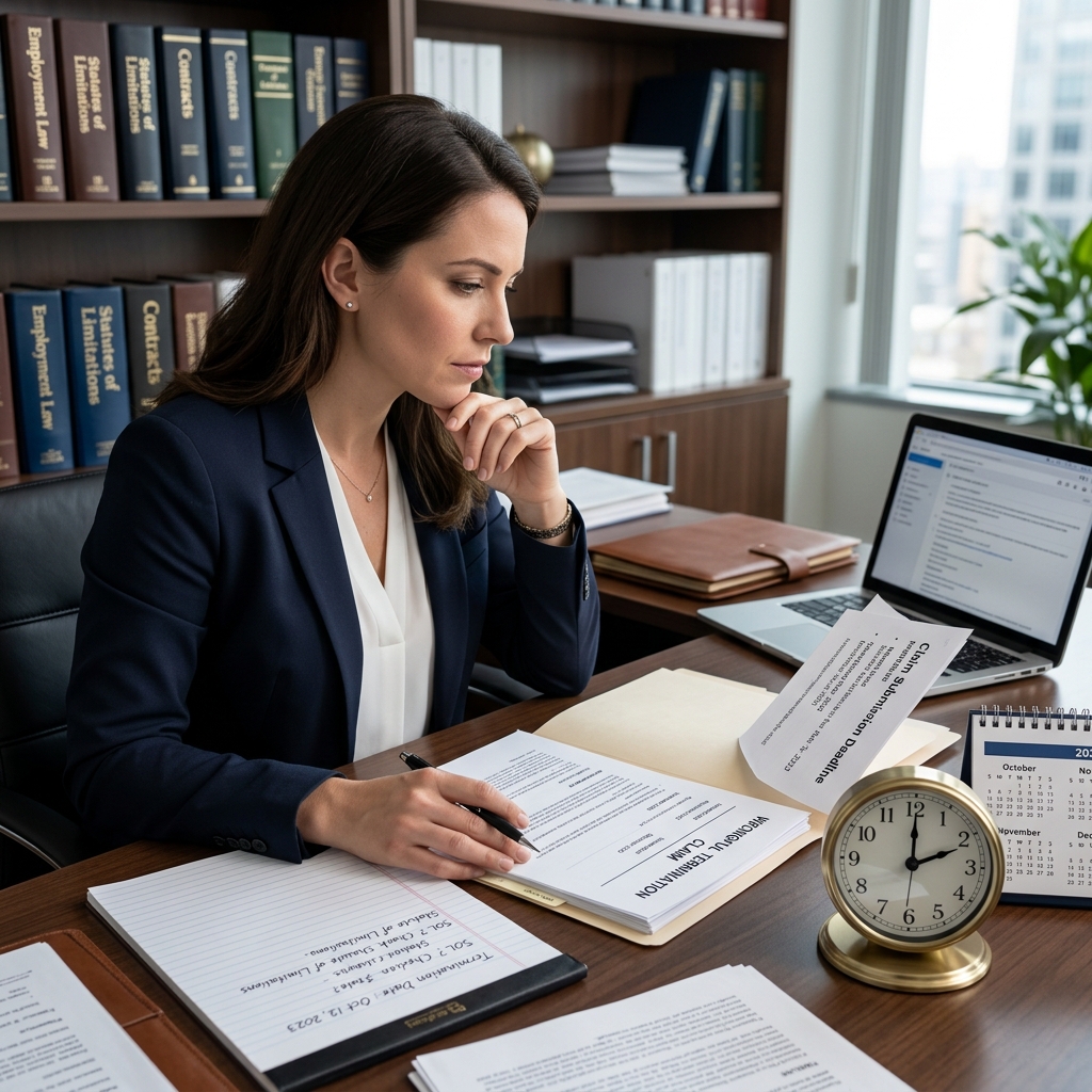 Learn how filing deadlines work for wrongful termination claims and why the type of claim changes the clock.