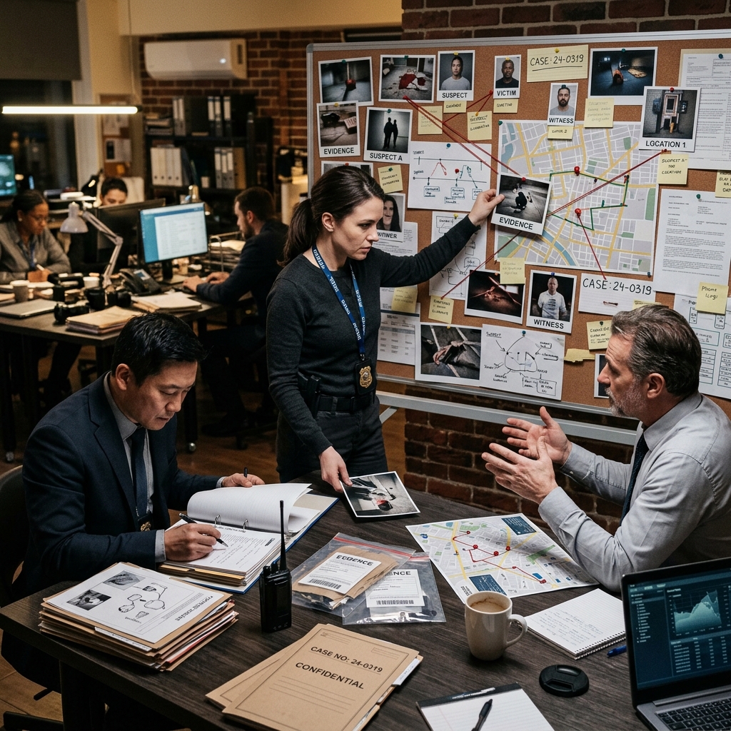 How Police Investigations Really Work: 8 Key Stages Explained A clear guide to how law enforcement gathers facts, builds cases, and works toward charges.