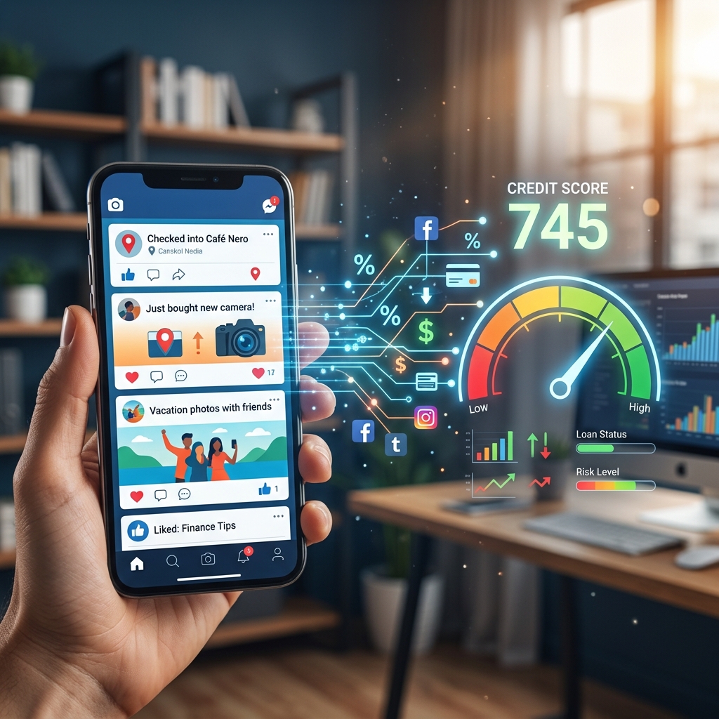 Why your online connections, posts, and digital behavior may influence lending decisions and new credit-scoring models.