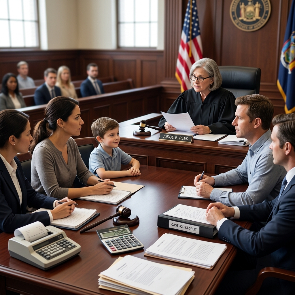 Learn how child support is calculated when siblings live in different households and both parents share custody.