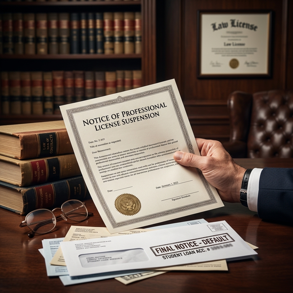 A practical guide to how student loan default can affect attorneys, bar admission, and professional standing.