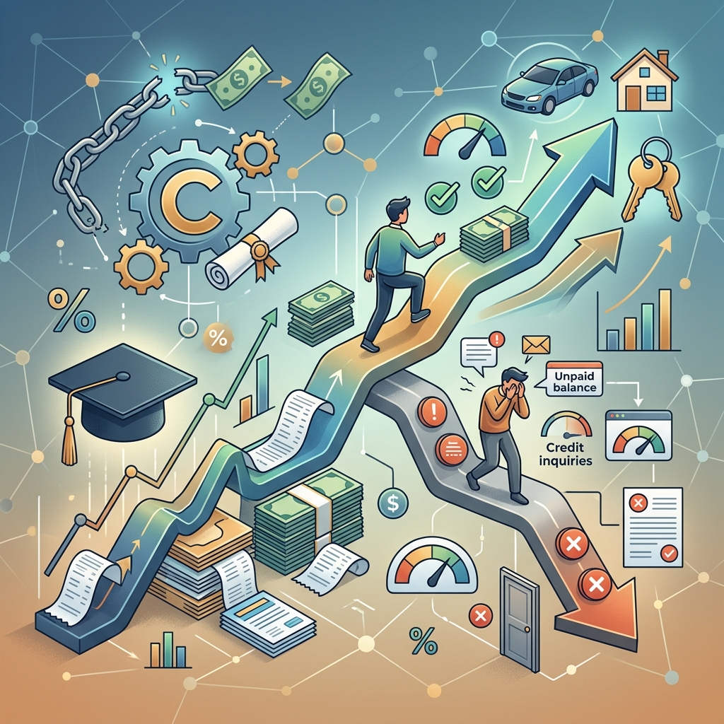Understand how student loans can both build and damage your credit profile, and learn practical strategies to keep your score strong over time.