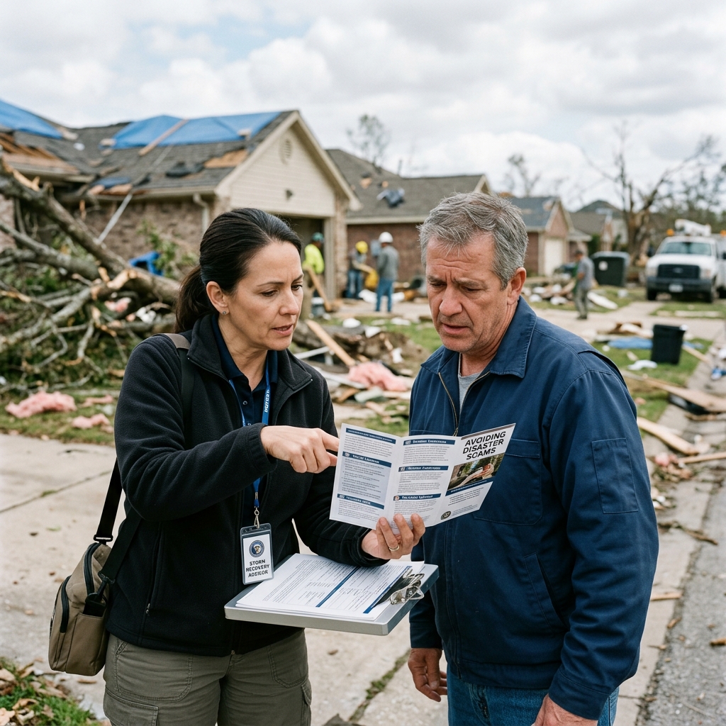 Practical ways to recognize and avoid fraud after storms, fires, and other emergencies.
