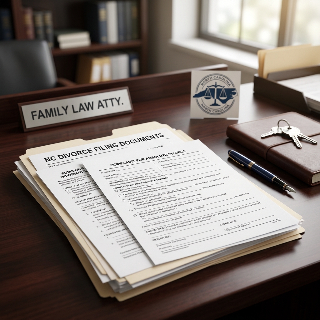 A clear, step-by-step guide to eligibility, paperwork, filing, and hearings for an absolute divorce in North Carolina.