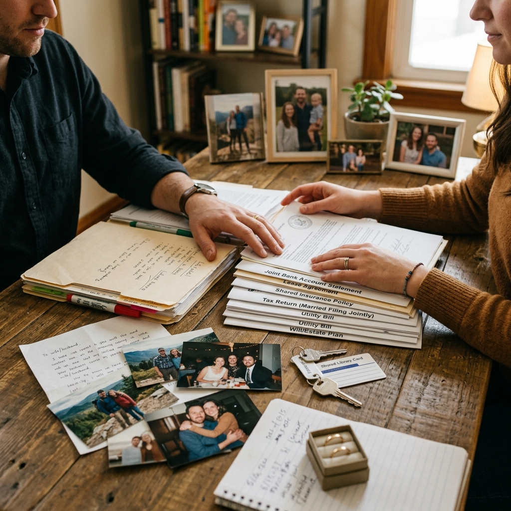Learn what evidence courts look for when a couple must prove an informal marriage.