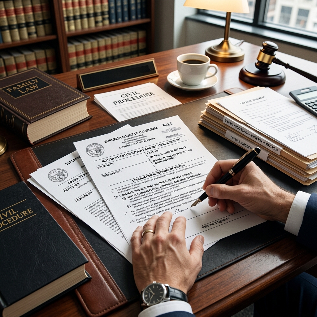 Learn when a default divorce can be challenged, reopened, or corrected after judgment.